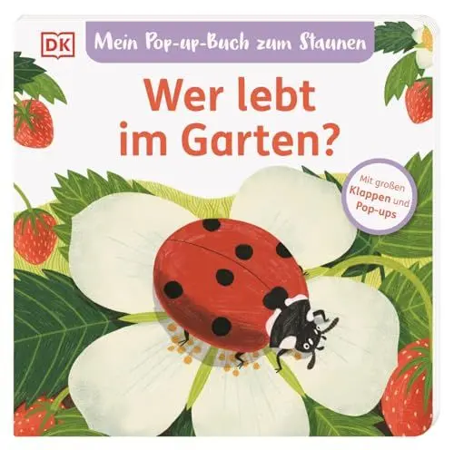 Produktbild: Mein Pop-up-Buch zum Staunen. Wer lebt im Garten?: Natur-Bilderbuch mit Klappen und Pop-ups. Natur entdecken mit bezaubernden Bildern und Reimen. Für Kinder ab 2 Jahren
