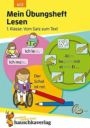 Produktbild: Mein Übungsheft Lesen 1. Klasse - Vom Satz zum Text: Lese-Aufgaben mit Lösungen - Silben lesen lernen (Lernhefte zum Üben und Wiederholen, Band 472)