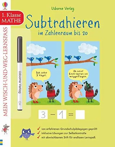 Produktbild: Mein Wisch-und-weg-Lernspaß: Subtrahieren im Zahlenraum bis 20 (1. Klasse): für die 1. Klasse (Wisch-und-weg-Lernspaß-Reihe)