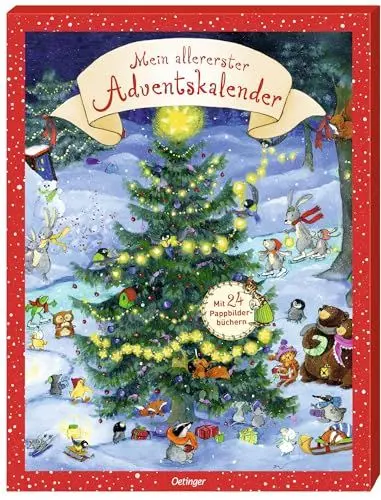 Produktbild: Mein allererster Adventskalender: mit 24 Pappbilderbüchern zum Herausnehmen: 24 weihnachtliche Geschichten für Kinder ab 2 Jahren