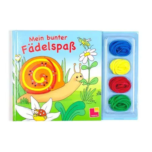 Produktbild: Mein bunter Fädelspaß: Mit 4 verschiedenfarbigen Kordeln: Mit 4 verschiedenfarbigen Kordeln und Fädellöchern