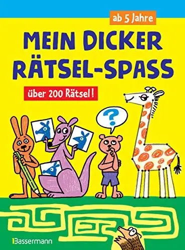 Produktbild: Mein dicker Rätsel-Spaß.Über 200 Rätsel: Bilderrätsel, Punkt-für-Punkt-Rätsel, Labyrinthe, Suchbilder und mehr