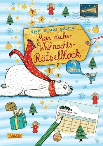 Produktbild: Mein dicker Weihnachts-Rätselblock: Band 4: Rätsel, Spiele, Witze und vieles mehr