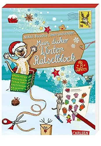 Produktbild: Mein dicker Winter-Rätselblock: Spannende Rätsel, Quiz und Malspaß für Mädchen und Jungen ab 8 | Ausmalen, rätseln, knobeln, rechnen und vieles mehr! (9)