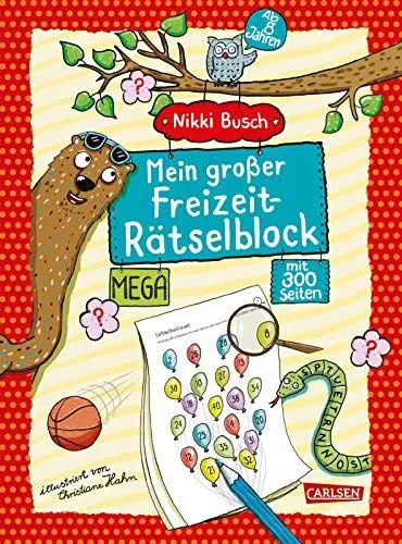 Produktbild: Mein großer Freizeit-Rätselblock: Mega-Rätselspaß ab 8 Jahre