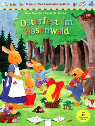 Produktbild: Mein großes Fensterbilder-Buch - Osterfest im Hasenwald