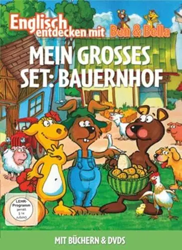 Produktbild: Mein grosses Set: Bauernhof: Ben & Bella Bücher und DVDs (Englisch entdecken mit Ben & Bella - Mein grosses Set (es erscheinen 6 Bände ohne festgelegte Reihenfolge))