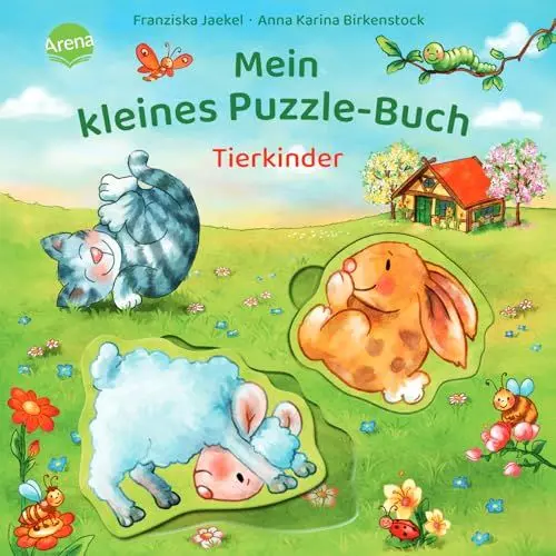 Produktbild: Mein kleines Puzzle-Buch. Tierkinder: Pappbilderbuch mit drei großen Puzzleteilen