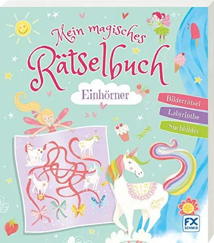 Produktbild: Mein magisches Rätselbuch Einhörner: Bilderrätsel. Labyrinthe. Suchbilder