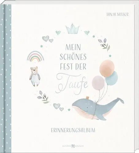 Produktbild: Mein schönes Fest der Taufe: Erinnerungsalbum (Taufe Wal Rosa/Blau)