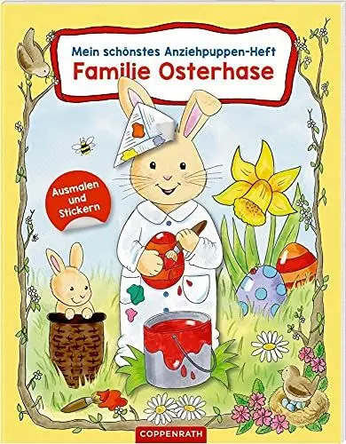 Produktbild: Mein schönstes Anziehpuppen-Heft: Familie Osterhase