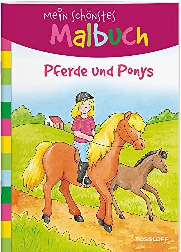 Produktbild: Mein schönstes Malbuch. Pferde und Ponys. Malen für Kinder ab 5 Jahren (Malbücher und -blöcke)
