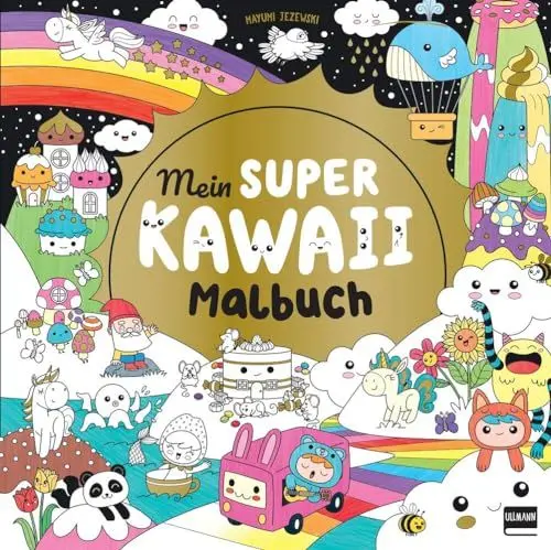 Produktbild: Mein super Kawaii - Malbuch: Süße Tiere und Figuren zum Ausmalen - Der Trend aus Japan
