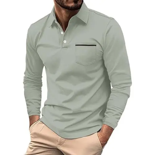 Produktbild: Hemd Männer Maßgeschneiderte Passform Weißes Hemd Herren Kurzarm Herren Hemd Rot Bequeme Hemd Männer Hellblau T Shirt Herren Langarm t Shirt Set Herren Sale Angebote Langarmshirts für Herren