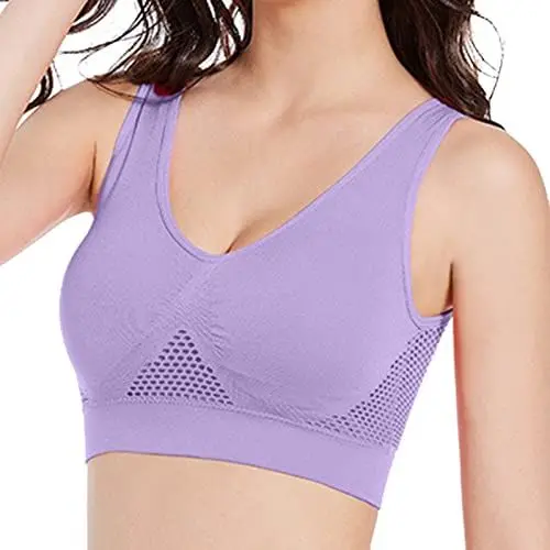 Produktbild: Meine Bestellungen Anzeigen Damen-BHS Push Up Bralettes Ohne BüGel Soft Sport BH Starker Halt Nahtloser BH GroßE GrößEn V-Ausschnitt Bralette Damen Sale