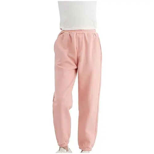 Produktbild: Meine Bestellungen Anzeigen Jogginghose Mädchen Hosen Baumwolle Sporthose Kinder Baggy Hose Warm Trainingshose Sweathose Sweatpants Freizeithose Einfarbig Loungehose Mode Winterhose Rosa, 10 Jahre