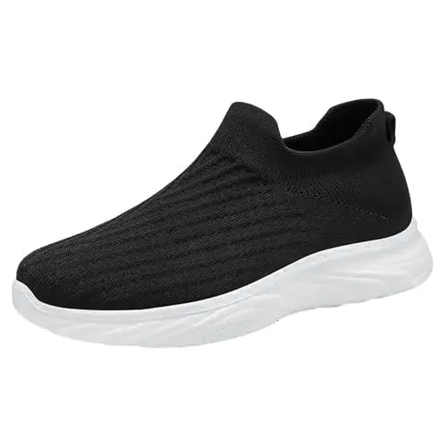 Produktbild: Meine Bestellungen Anzeigen Turnschuhe Herren Walkingschuhe Freizeitschuhe Atmungsaktiv Laufschuhe rutschfest Sneaker Mesh Fly Woven Orthopädische Fitnessschuhe Leicht Sportschuhe Stoffschuhe