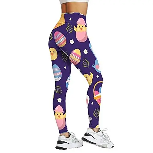 Produktbild: Meine Bestellungen Druckhose mit hoher Taille für Damenstrumpfhosen Kompressions-Yoga-Fitness-Leggings mit hoher Taille Pusher Hose (Purple, L)