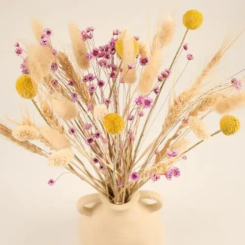 Produktbild: Meine Orangerie - Trockenblumen Set - 135 Stiele - Trockenblumenstrauß - Stilvolle und natürliche Trockenblumen Deko - Tisch Deko - Hochzeitsdeko