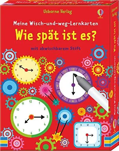 Produktbild: Meine Wisch-und-weg-Lernkarten: Wie spät ist es?