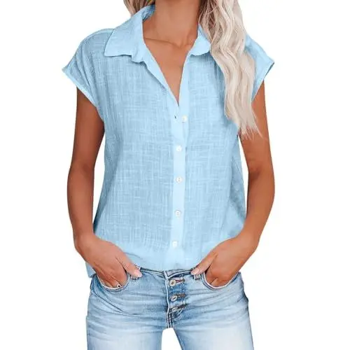 Produktbild: Meine bestellungen anzeigen, Tshirt Damen weiß Baumwolle, top breite träger, Sleeveless Shirts for Women, Tshirts für Damen Baumwolle, leichte und Bequeme, freizeitoberteile für, Damenbekleidung