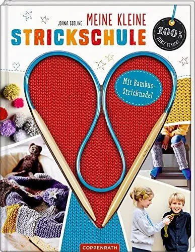 Produktbild: Meine kleine Strickschule: mit Bambus-Stricknadel (100% selbst gemacht)