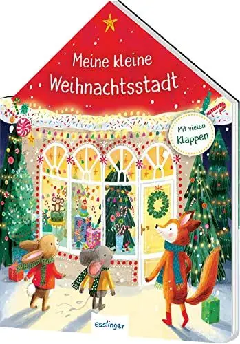 Produktbild: Meine kleine Weihnachtsstadt: in Haus-Form gestanztes Pappebuch mit vielen Klappen