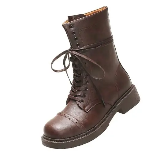 Produktbild: meine bestellungen anzeigen 2024Cowboystiefel Damen Einfarbige Mid Calf Cowboy Stiefel Stylisch & Praktisch Winterstiefel Damen Casual Spitze Zehe Klobi