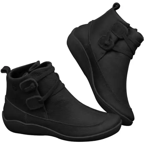 Produktbild: outlet angebote Langschaft Stiefel Damen Weiter Schaft Stylisch & Praktisch Winterstiefel Damen Casual Spitze Zehe K damenmode sale sonderangebote & restposten