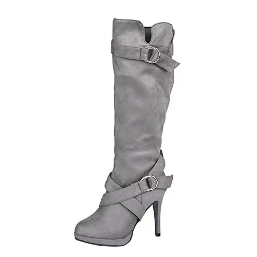 Produktbild: meine bestellungen anzeigen Stiefel Damen Kniehohe Damen Westernstiefel Stylisch & Praktisch Winterstiefel Damen Elegant Klobige retourenkauf angebote meine bestellungen anzeigen 2024