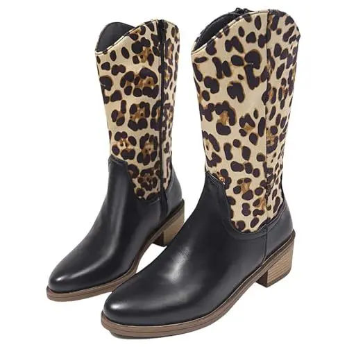 Produktbild: meine bestellungen anzeigen Stiefeletten Damen Stylisch & Praktisch Winterstiefel Damen Casual Spitze Zehe Klobiger Blockabsatz artikel unter 2 euro weihnachten sale