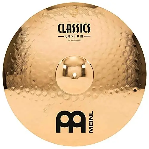 Produktbild: Meinl Cymbals Classics Custom Brilliant Ride Medium — 20 Zoll (Video) Schlagzeug Becken (50,80cm) B12 Bronze, Brilliantes Finish (CC20MR-B)