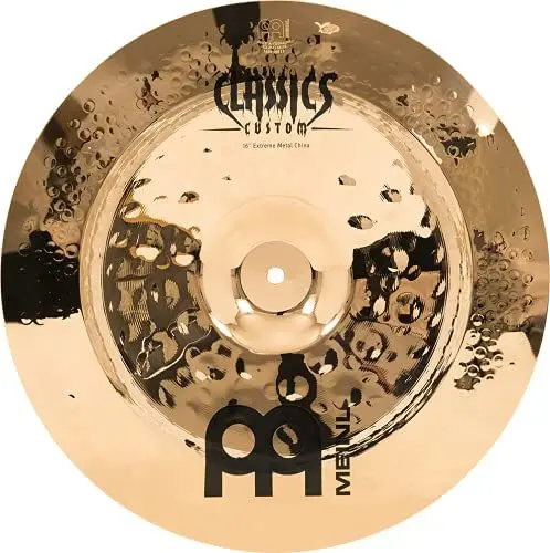 Produktbild: Meinl Cymbals Classics Custom Extreme Metal China — 16 Zoll (Video) Schlagzeug Becken (40,64cm) B12 Bronze, Brilliantes Finish (CC16EMCH-B)