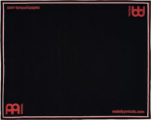 Produktbild: Meinl Cymbals Drum Rug Schlagzeugteppich 1,60 x 2 Meter für Standard Setups - rutschfester Boden, dicht gewebter Stoff – Drumset Zubehör, Schwarz (MDR-BK)