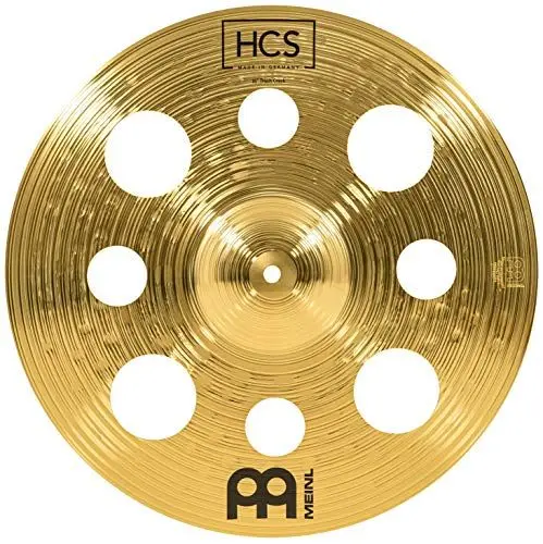 Produktbild: Meinl Cymbals HCS Trash Crash — 16 Zoll (Video) Schlagzeug Becken mit Löchern (40,64cm) Messing, Traditionelles Finish (HCS16TRC)