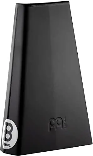 Produktbild: Meinl Percussion Bongo Cowbell Instrument - Sehr großes Aufschlagidiophon - Länge 8 Zoll - Pulverbeschichteter Stahl, Schwarz (BCOB)
