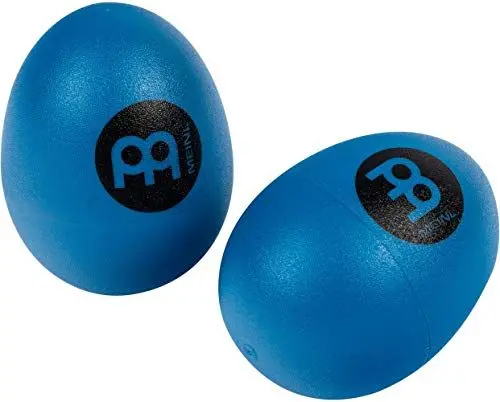 Produktbild: Meinl Percussion Egg Shaker Paar - 2 Egg Shaker mit klarem, weichem Sound - Musikinstrument - Kunststoff, Blau (ES2-B)