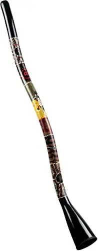 Produktbild: Meinl Percussion Synthetic Series Didgeridoo - 51 Zoll / 130 cm S-Form Didgeridoo - C Stimmung - Kunststoff, Mehrfarbig (SDDG2-BK)