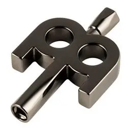 Produktbild: Meinl Stick & Brush Kinetic Drum Key Black Nickel - Trommel Stimmschlüssel Drummer Tool - Schlagzeug Zubehör (SB501)