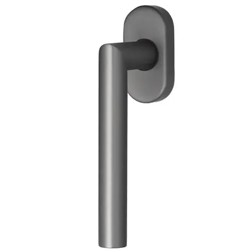Produktbild: MeinTürgriff Fenstergriff Toulouse L-Form Dreh-Kipp samtgrau 7mm 24/31-36/42
