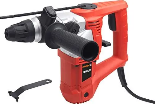 Produktbild: Meister Pneumatischer Bohrhammer 900 Watt, PH900M - SDS-Plus Aufnahme - 3,5 Joule Schlagenergie - Zusatzhandgriff & Tiefenanschlag / Bohrmaschine mit Hammerwerk / Kombihammer / 5402860 Rot
