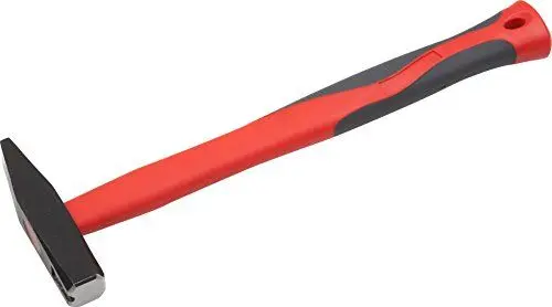 Produktbild: Meister Schlosserhammer 500 g , Fiberglas-Stiel , Einschlaghilfe , Stahlgusskopf , Ingenieurhammer mit magnetischer Einschlaghilfe , Hammer mit Stiel aus Fiberglas , 2212550
