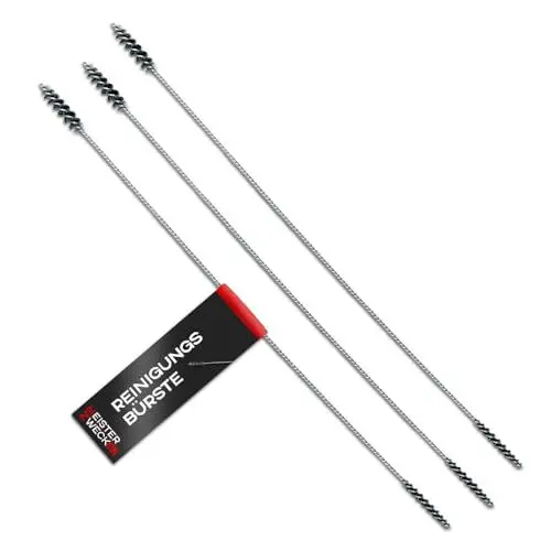 Produktbild: MEISTERZWECK4U - 3X Reinigungsbürste für Kaffeevollautomat - Edelstahl Bürste aus Nylonfasern zum Reinigen der Kaffeemaschine - Reinigt Milchschläuche, Kaffeeausläufe, Milchaufschäumer & Brühgruppen