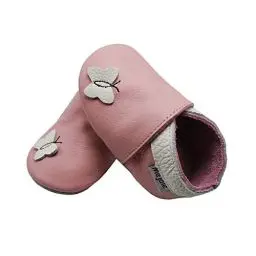 Produktbild: Mejale Lederschuhe Kinder Krabbelschuhe Baby Junge Mädchen Hausschuhe Weicher Leder Babyhausschuhe(24-36 Monate, Rosa, XXL)
