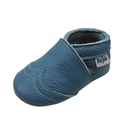 Produktbild: Mejale Weiche Sohle Leder Babyschuhe Lauflernschuhe Krabbelschuhe Kleinkind Kinderschuhe Hausschuhe(hellblau,23/24 EU,XL)