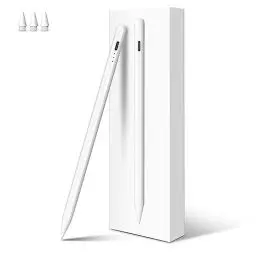 Produktbild: MEKO Stylus Stift für iPad Apple 2018-2024 mit Schnellladeleistung Palm Rejection und Neigungssensitivität für iPad Pro 13''/12,9''/11''/ iPad 10/9/8/7/6. Gen/iPad Mini 6/5. Gen/iPad Air 5/4/3. Gen