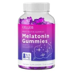 Produktbild: Melatonin Gummies - Einschlafhilfe | Optimal dosiert | Lecker und Soft | 60 Stück | 0,5 mg bioaktivem Melatonin - hochdosiert - laborgeprüft & 100% vegan