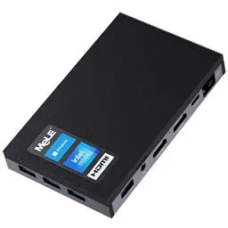 Produktbild: Mele Quieter 3Q Lüfterloser Mini-PC N5105, Kleiner Computer, LPDDR4, Win11, Dual HDMI 4K, 2,4G/5G Wi-Fi 5, Gigabit Ethernet, BT 5.1, USB 3.2 * 4, SSD, VESA-Halterung (8G /256G)