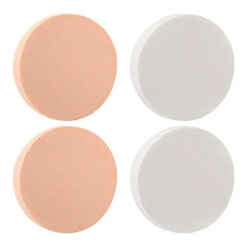 Produktbild: melebellot 4er-Pack Make-Up-Schwamm, Make-Up-Schwamm Für Foundation, Runder Schwamm, Waschbarer Puder Für Flüssige Foundation, Creme Und Gepresster Puder