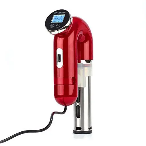 Produktbild: MELIANDA MA-18100 Sous Vide Stick Niedrigtemperatur Vakuumgarer Digital-Timer rot